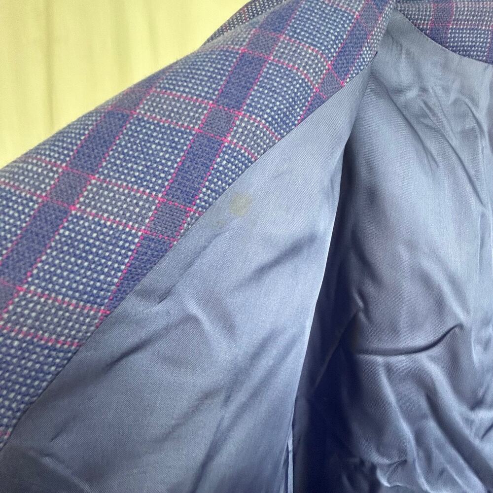 Pendleton Vintage Button Down Blue Plaid Collarle… - image 8